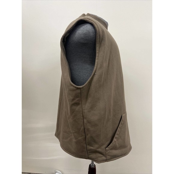 Redhead Sleeveless Vest Reversible Mens Large Tall Fleeced Lined Outdoor Brown - Picture 6 of 12